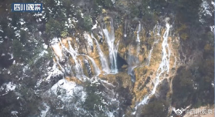 秘境美景！四川平武森林秘境中的野瀑布