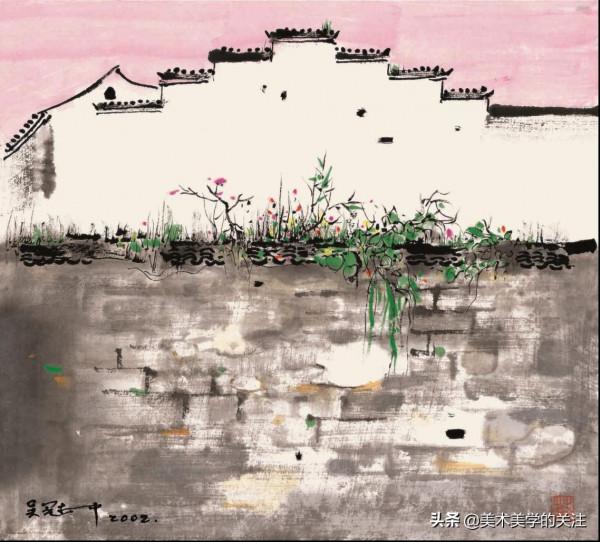 珍藏30年吳冠中先生油畫《北國風光》，嘉德國際拍賣拍2700萬