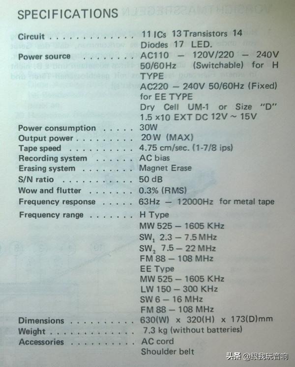 80年代Uher Sankei推出的TCR-S93復古行動式收錄機音響 80年代Uher Sankei推出的TCR-S93復古行動式收錄機音響