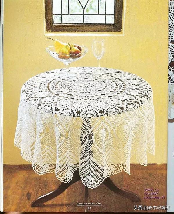 終於找到了這款美美的菠蘿花大圓桌布