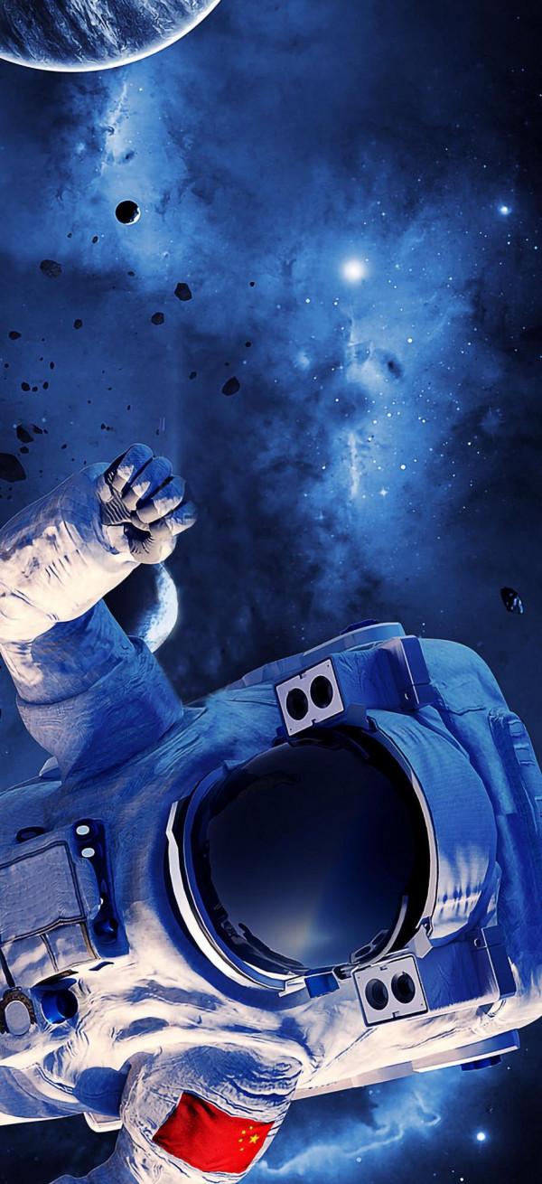 宇航員桌布｜總有一場相遇，帶著溫柔奔赴而來