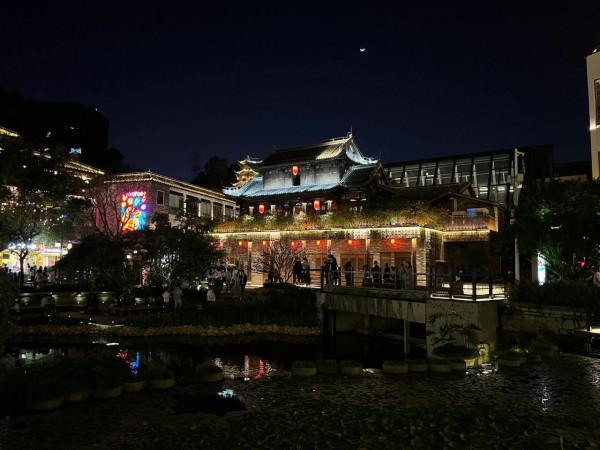 夜逛甘坑客家小鎮