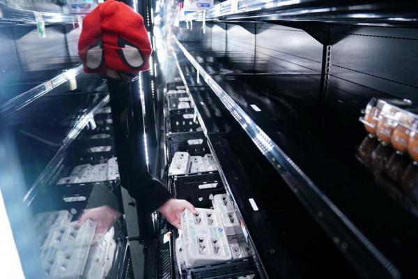 美國華盛頓：空空的貨架