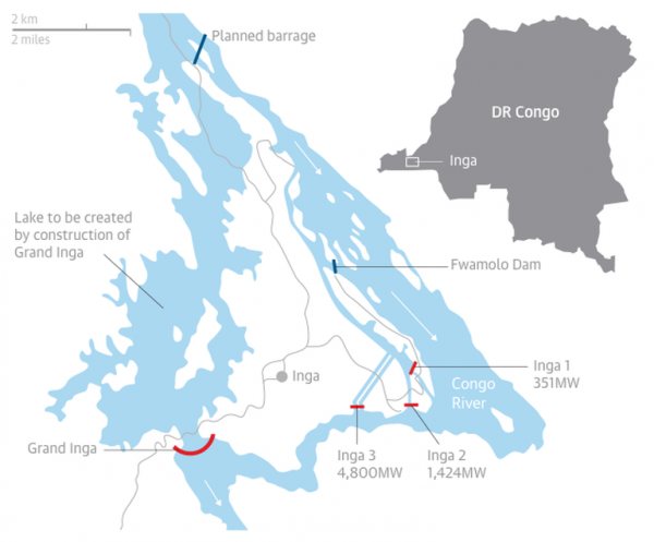 比三峽電站大！非洲規劃大英加水電站，蓄水後哪國受益最大？