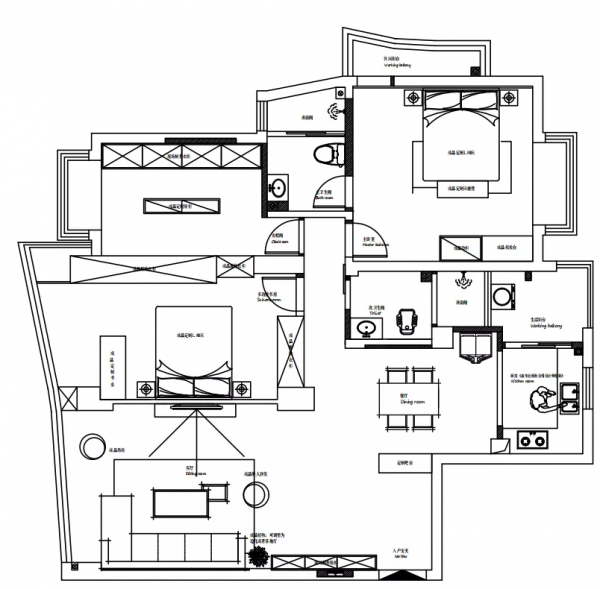 案例分享 | 130㎡復古輕奢:Life in color,ins輕奢風的乾淨簡潔 案例分享 | 130㎡復古輕奢:Life in color,ins輕奢風的乾淨簡潔