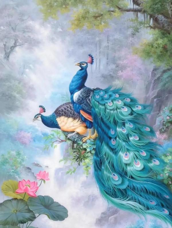 大師價格的手繪油畫孔雀,簡直不敢相信這是畫的,簡直跟照片似的 大師價格的手繪油畫孔雀,簡直不敢相信這是畫的,簡直跟照片似的
