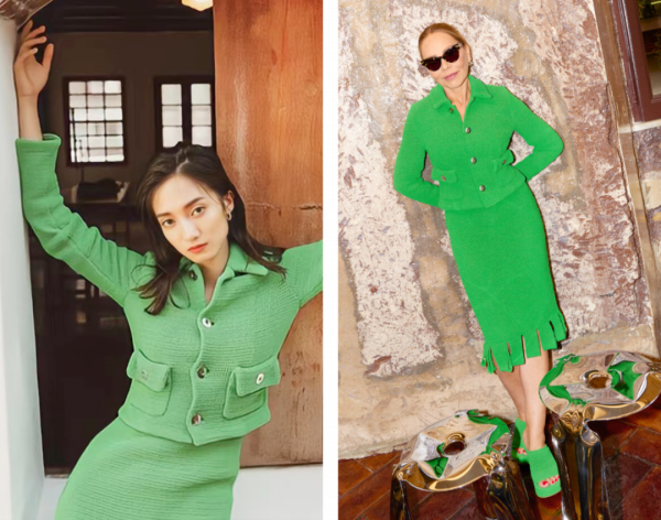 當14位女明星同時撞了衫，當趙麗穎對上邱天