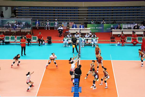 十四運會排球女子U19組比賽今晚落幕,江蘇隊奪冠 十四運會排球女子U19組比賽今晚落幕,江蘇隊奪冠