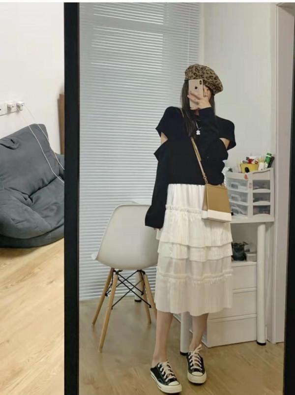 蛋糕裙搭配什麼上衣好看