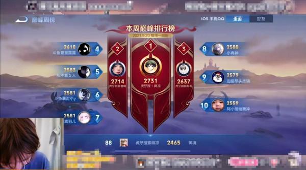 微涼逆天改命再度登頂巔峰賽，北慕被微涼征服，陌辰慌到連夜上分