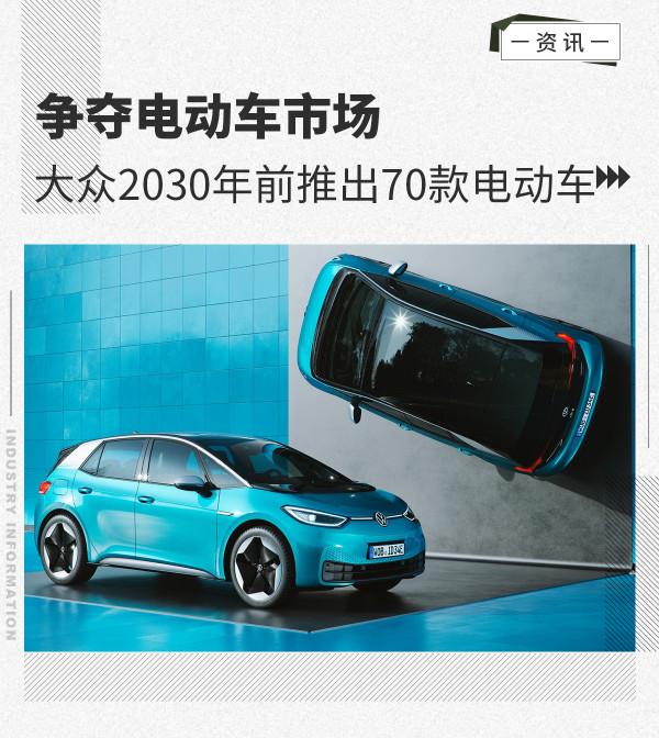 目標超特斯拉 大眾集團計劃10年內推70款電動車 目標超特斯拉 大眾集團計劃10年內推70款電動車