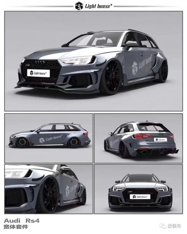 玩過十幾臺車後打造寬體黑武士奧迪A4 Avant，RS4車主看了都點贊