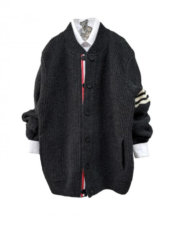 手工編織男士開衫，暖和帥氣