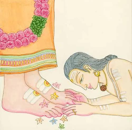 在印度，兩人見面會撫摸或親下對方的腳，驚訝嗎？這是什麼禮節？