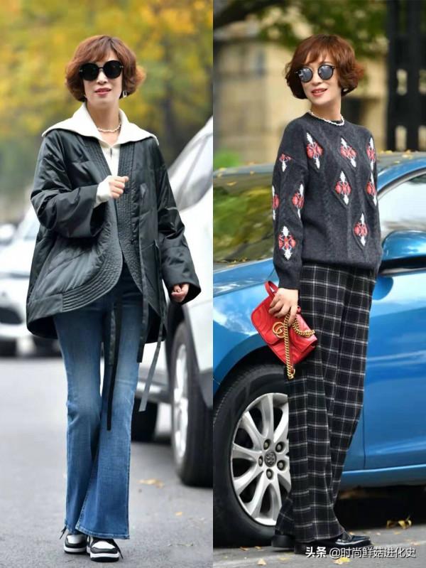 今年流行一種新褲子，叫“遮住一半鞋”！顯瘦時髦，50、60歲好美