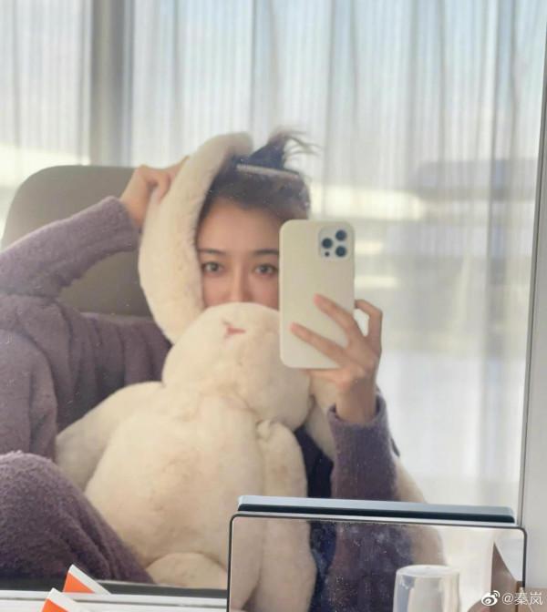 秦嵐，這顏值和體重，沒法比呀