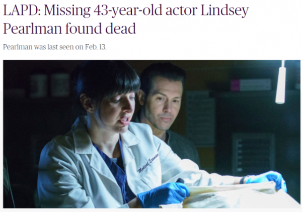 美國知名女演員失聯5天，屍體在山區發現，丈夫悲痛發文