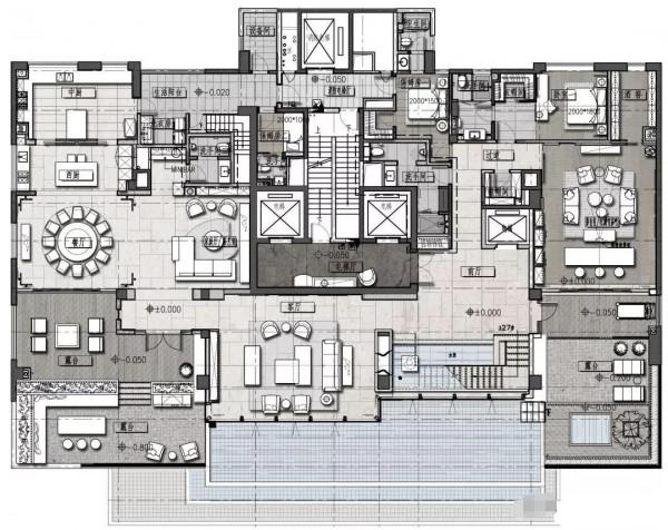 1100平米的頂層空中別墅，奢華程度如何？