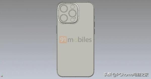 iPhone14 Pro渲染圖曝光：正面為藥丸狀孔洞