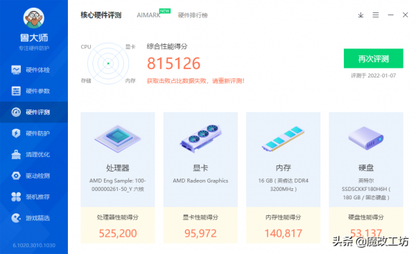 999元銳龍5650G平民流實測，跑分CPU15萬顯示卡6W沒高頻記憶體怎麼辦