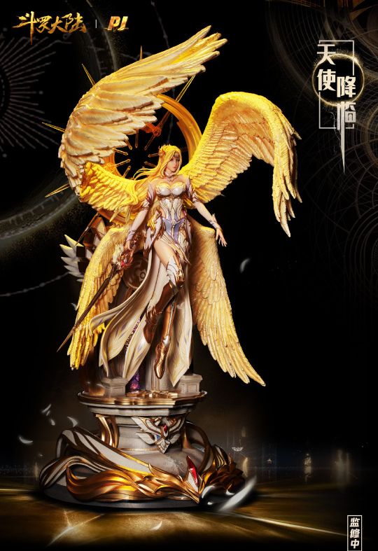 「斗羅大陸」千仞雪“天使降臨”1/4雕像手辦展示