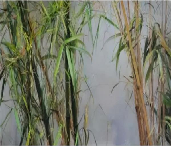 冷軍：用油畫畫竹子，我是第一人，中國人沒人畫過，西方人不會畫