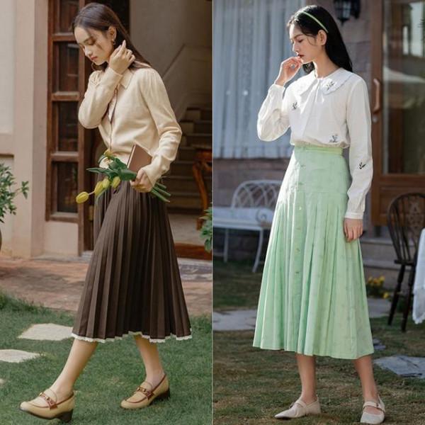 時髦優雅的“百褶半裙”穿搭分享,秋季穿女人味十足!值得借鑑 時髦優雅的“百褶半裙”穿搭分享,秋季穿女人味十足!值得借鑑