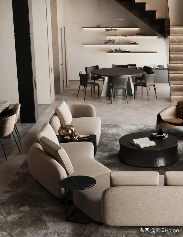 生活在Poliform式的家裡，自成一派