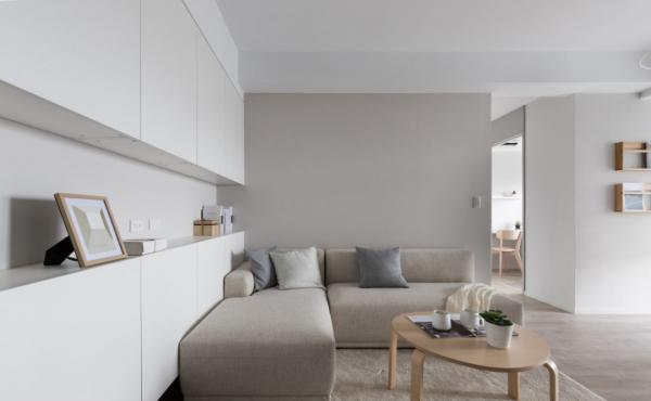 99㎡現代美宅，天然木皮+大白牆，量身打造出理想的家居