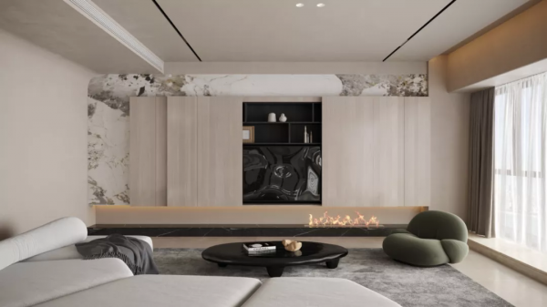 多功能電視背景牆，才是高定的新趨勢