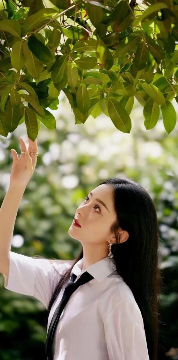 趙麗穎甜美全面屏桌布