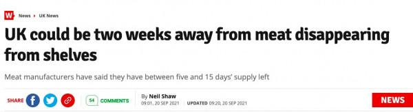 慘！再過兩週英國人可能&quot;吃不上肉&quot;，汽水也要沒汽？