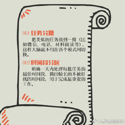 提升效率的18個建議