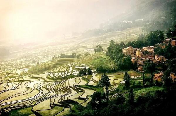 仙境一般的梯田美景，氣勢磅礴壯觀，無與倫比