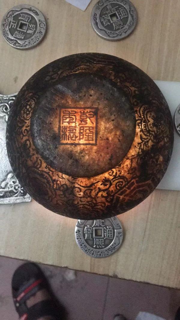 精品推薦—漢白玉碗，清代十帝宮錢