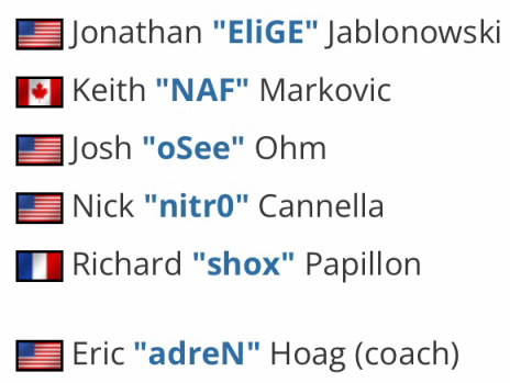 Liquid官宣Stewie2K、FalleN、Grim離開首發陣容