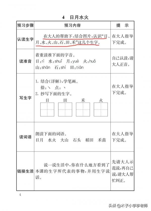 一年級預習卡來啦,預習能夠發現自己學習中存在的知識盲點 一年級預習卡來啦,預習能夠發現自己學習中存在的知識盲點