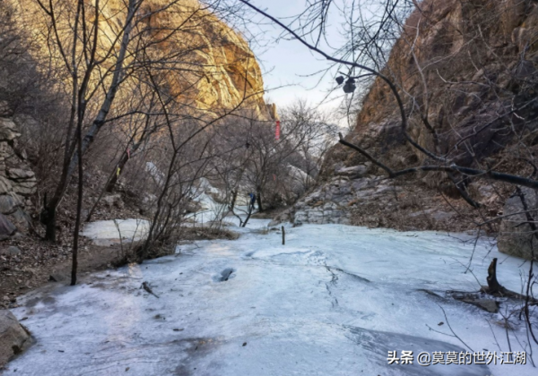 北京懷柔，縱橫交錯的森林風光，冬季別樣的原生態，更有冰瀑奇景