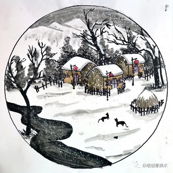 範畫 | 冬天來啦！一起來畫出北國風光雪鄉之夜的美麗吧