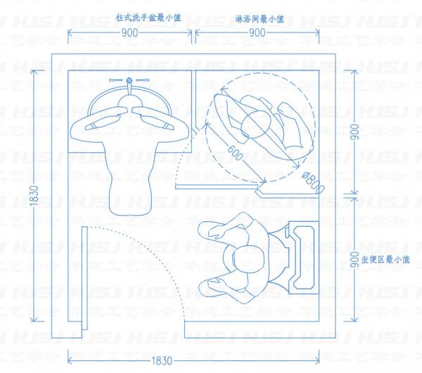 衛生間尺寸設計！HJSJ-2021