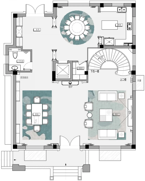 裝修案例｜820㎡氣質非凡的歐式別墅，大氣磅礴的奢華與浪漫
