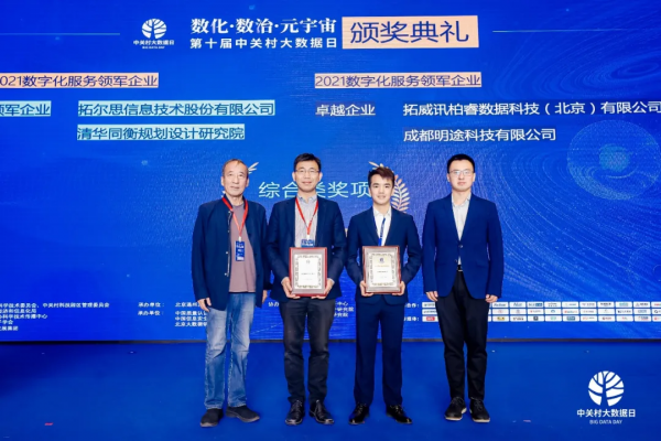 第十屆中關村大資料日共研數字化治理，清華同衡喜獲兩項表彰