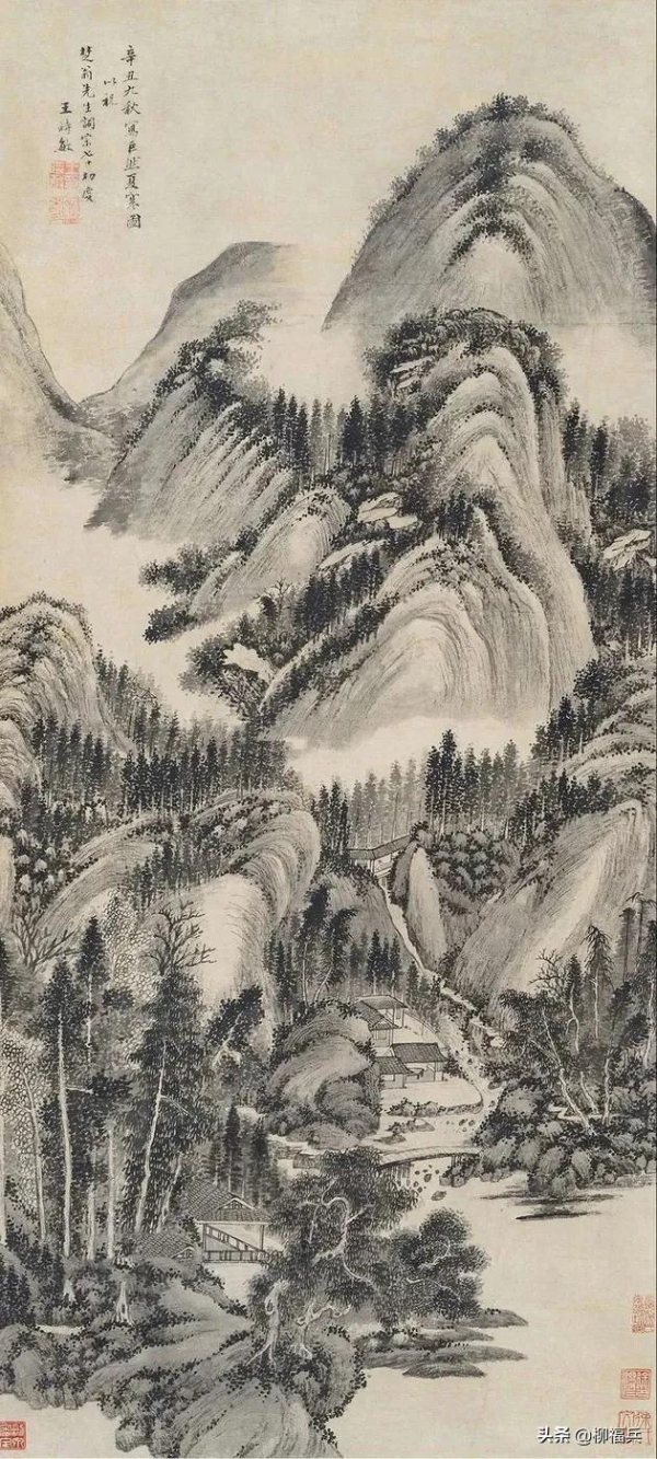 名家山水畫《積翠圖》欣賞 名家山水畫《積翠圖》欣賞