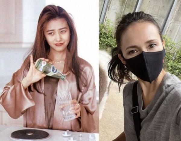 51歲工藤靜香秀“高顱頂”，髮際線後退，髮量和年輕時對比明顯