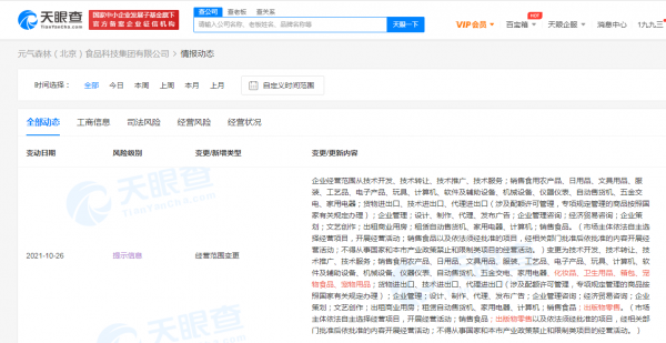 元氣森林新增化妝品及寵物食品銷售業務;寧德時代成立軟體科技公司 註冊資本32億;小米投資高科技晶片公司 元氣森林新增化妝品及寵物食品銷售業務;寧德時代成立軟體科技公司 註冊資本32億;小米投資高科技晶片公司