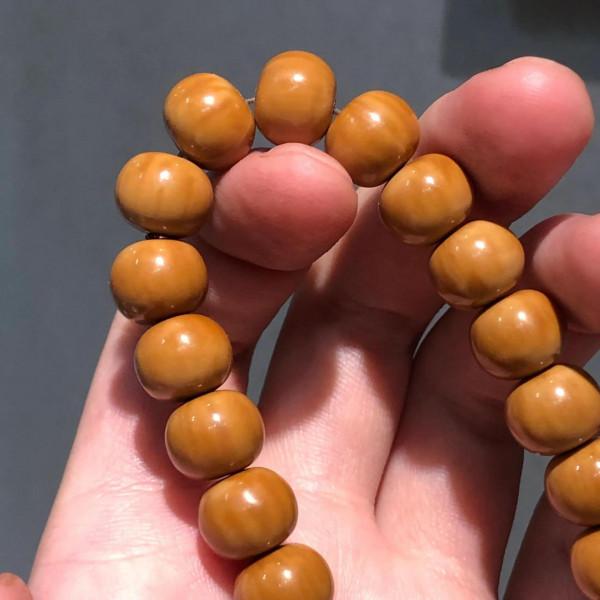 「猴頭算盤珠」精選矮樁猴頭雕刻 顆顆全品 尺寸11mm*9mm