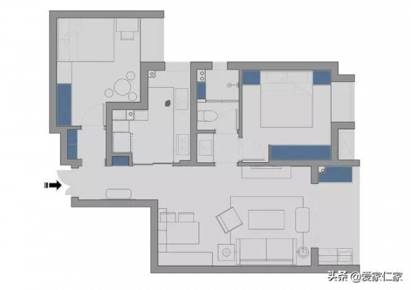 91㎡現代風的家，羨煞旁人的溫馨