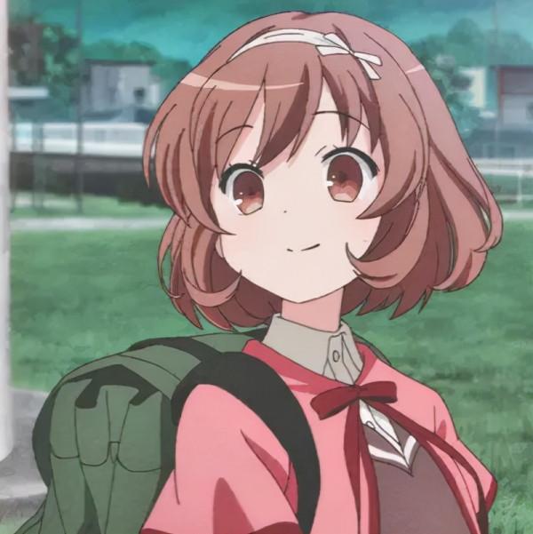 怦然心動的男女生動漫頭像