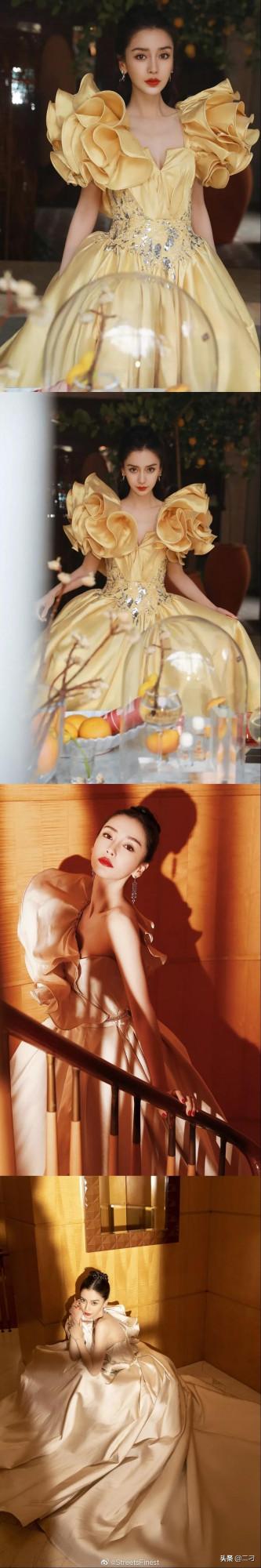 Angelababy芭莎慈善夜造型路透 永遠可以期待禮服鼻鼻 ​​​