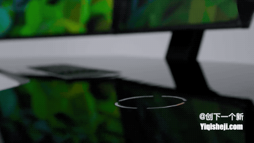 這才叫辦公桌，自帶三屏電腦